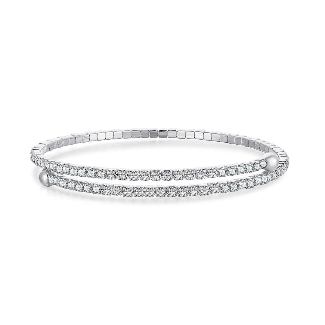 [AURORA] Rundes Modearmband mit Diamanten