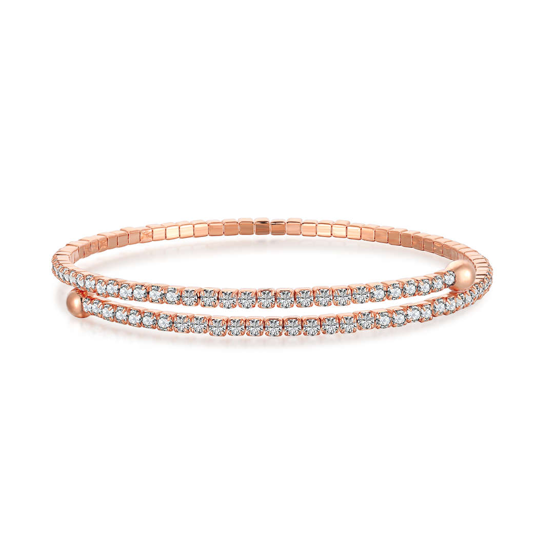 [AURORA] Rundes Modearmband mit Diamanten