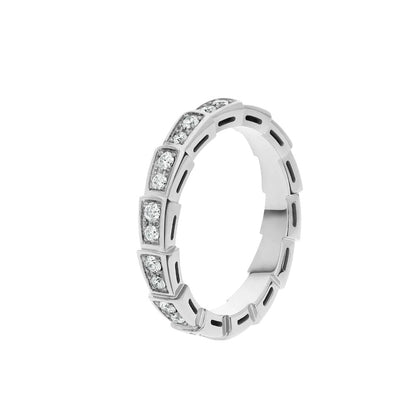 [AURORA]SERPENTI RING SILBER DIAMANT GEPAART 3MM