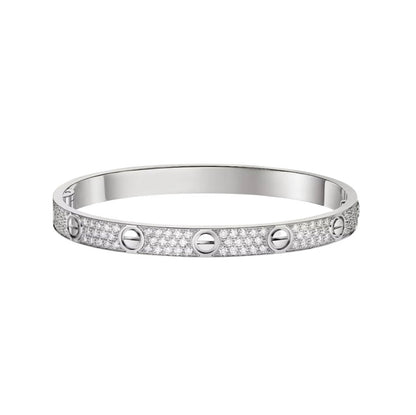[AURORA]LOVE BRACELET 6.1MM DIAMOND-PAVED