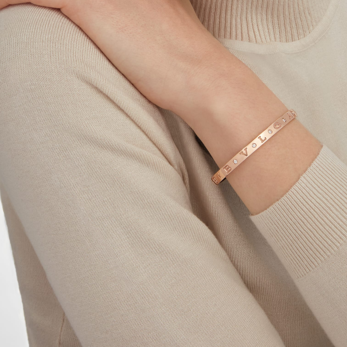 [Aurora]ZERO 1 PINK GOLD 12 DIAMONDS BRACELET