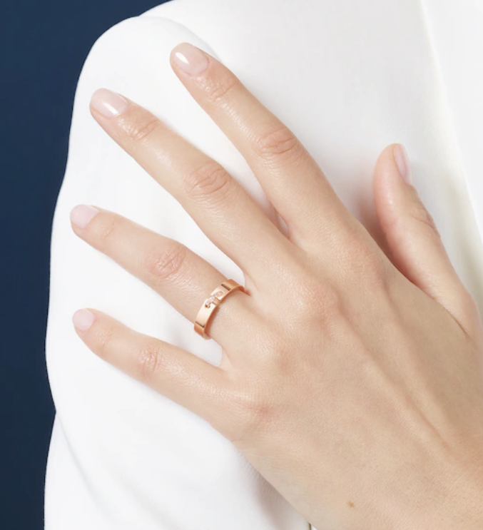 [Aurora]ALLIANCE LIENS VIDENCE DIAMOND 4MM RING