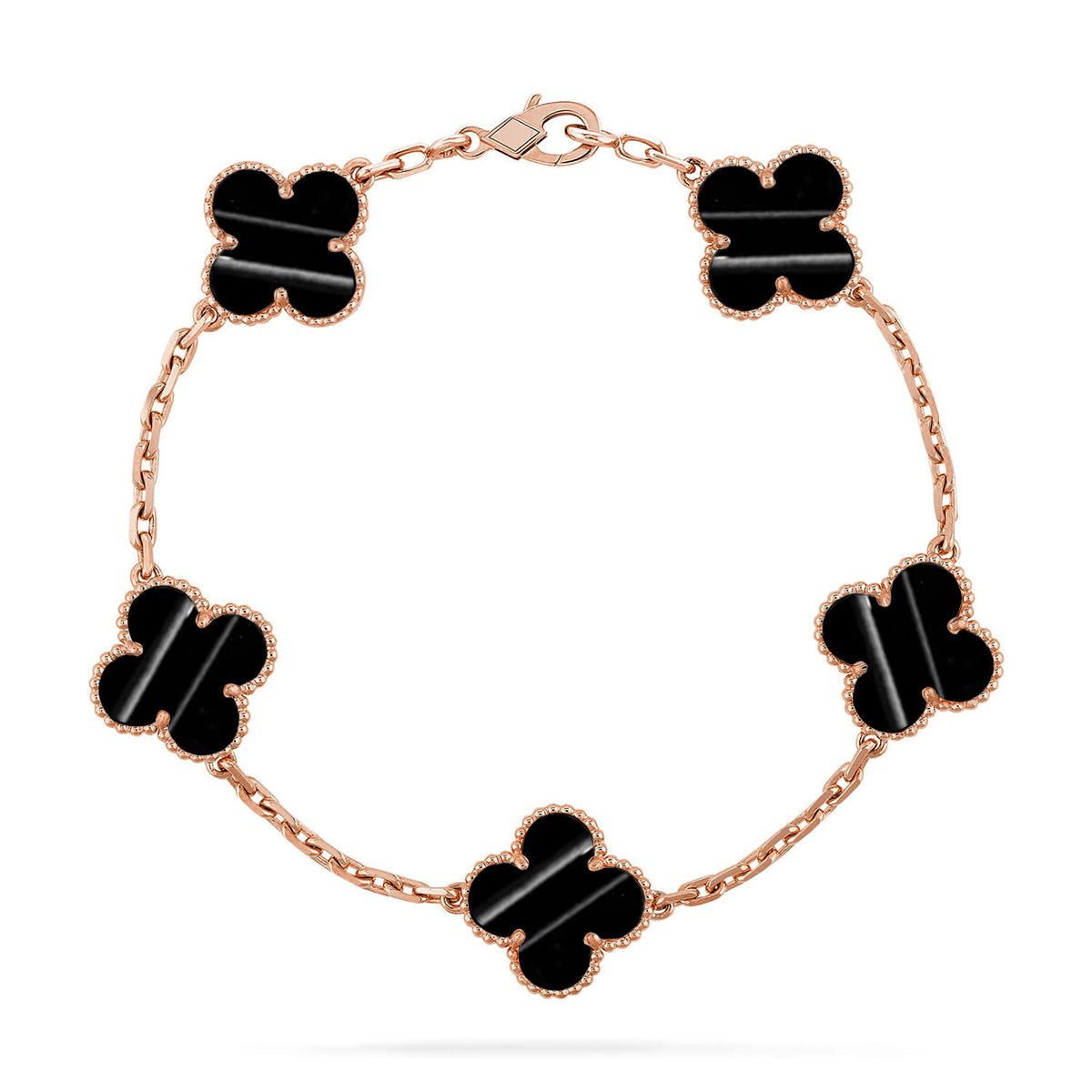 [AURORA] CLOVER 5 MOTIF PULSAR STONE BRACELET COLLECTION