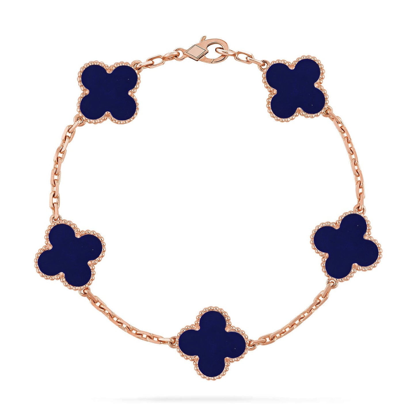 [AURORA]CLOVER 5 MOTIF LAPIS LAZULI BRACELET COLLECTION