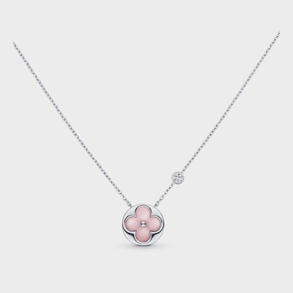 [Aurora]SUN MOTIF PINK MOP SILVER BRACELET