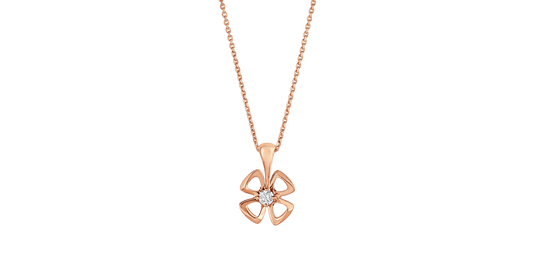 [Aurora]FIOREVER NECKLACE DIAMOND CENTER