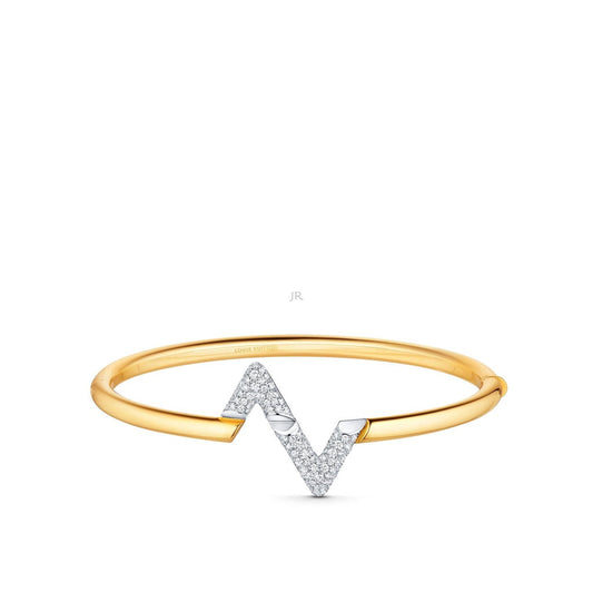 [Aurora]VOLTE UPSITE DOWN GOLD DIAMOND BRACELET