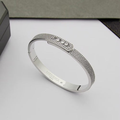 [AURORA]Move Noa Full Pavé Diamond Bangle Bracelet