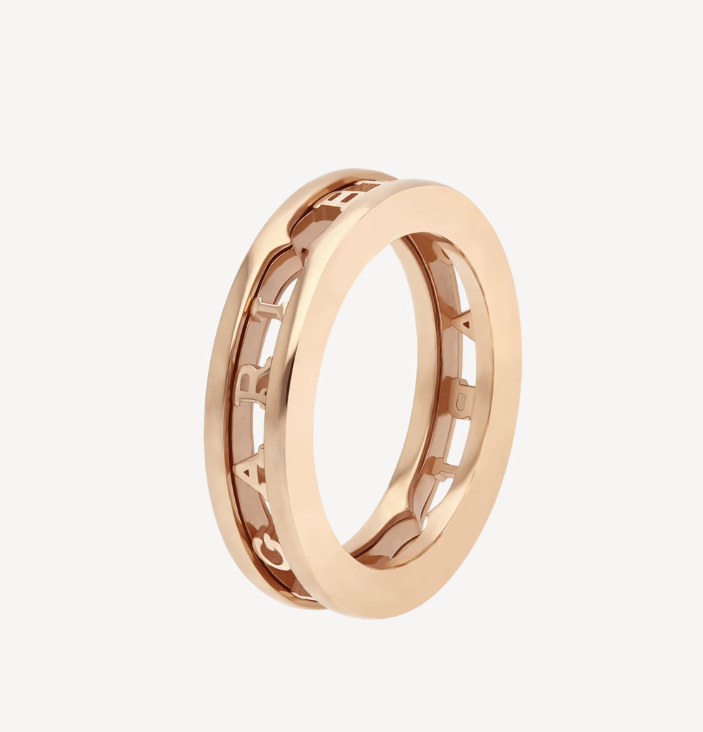 [Aurora]ZERO 1 ONE-BAND WITH OPENWORK LOGO SPIRAL RING