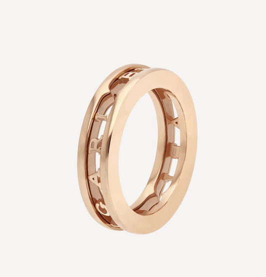[Aurora]ZERO 1 ONE-BAND WITH OPENWORK LOGO SPIRAL RING
