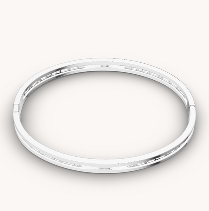 [AURORA]ZERO1 スパイラルロゴ シルバーブレスレット