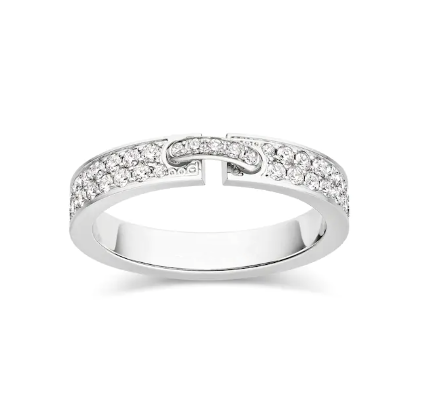 [Aurora]ALLIANCE LIENS VIDENCE PAVED DIAMOND 4MM RING