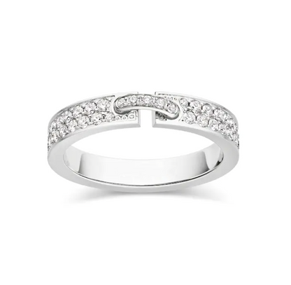 [Aurora]ALLIANCE LIENS VIDENCE PAVED DIAMOND 4MM RING