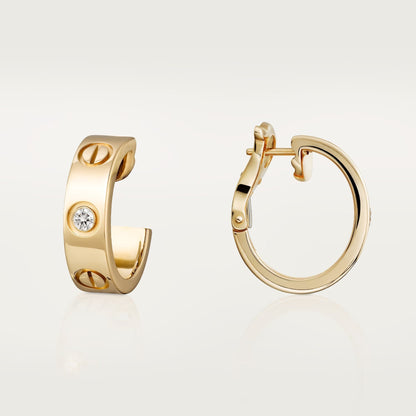 [AURORA]LOVE EARRINGS 5.7MM 2 DIAMONDS