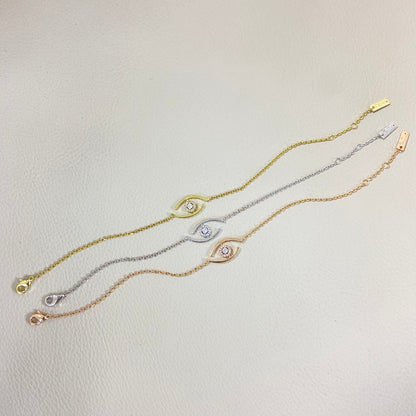 [AURORA]Lucky Eye Pave-Set Diamond Bracelet