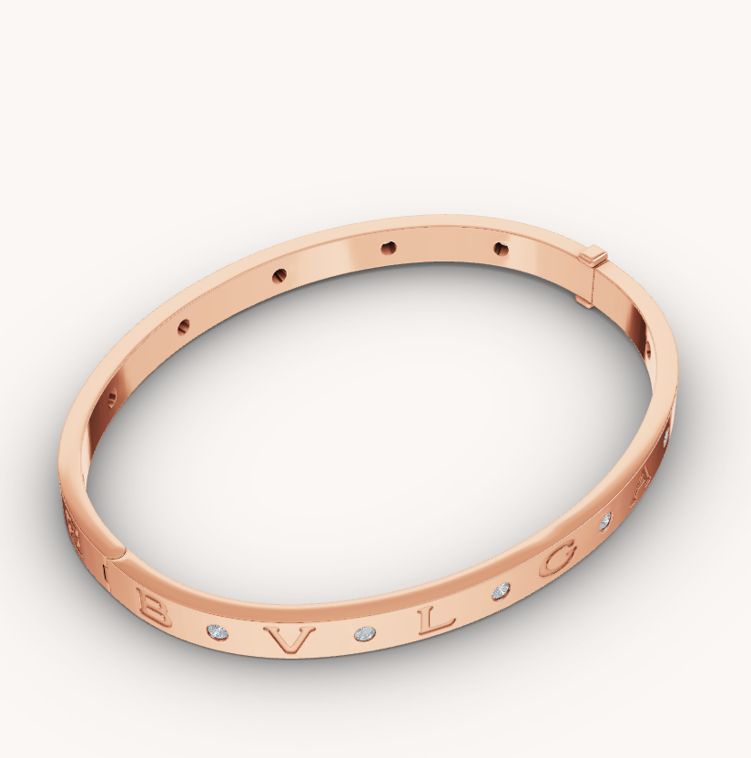 [Aurora]ZERO 1 PINK GOLD 12 DIAMONDS BRACELET