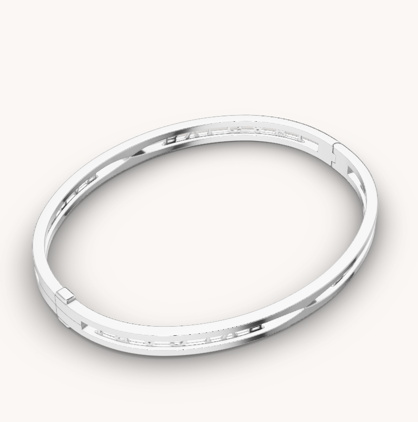 [AURORA]ZERO1 スパイラルロゴ シルバーブレスレット