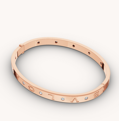 [Aurora]ZERO 1 PINK GOLD 12 DIAMONDS BRACELET