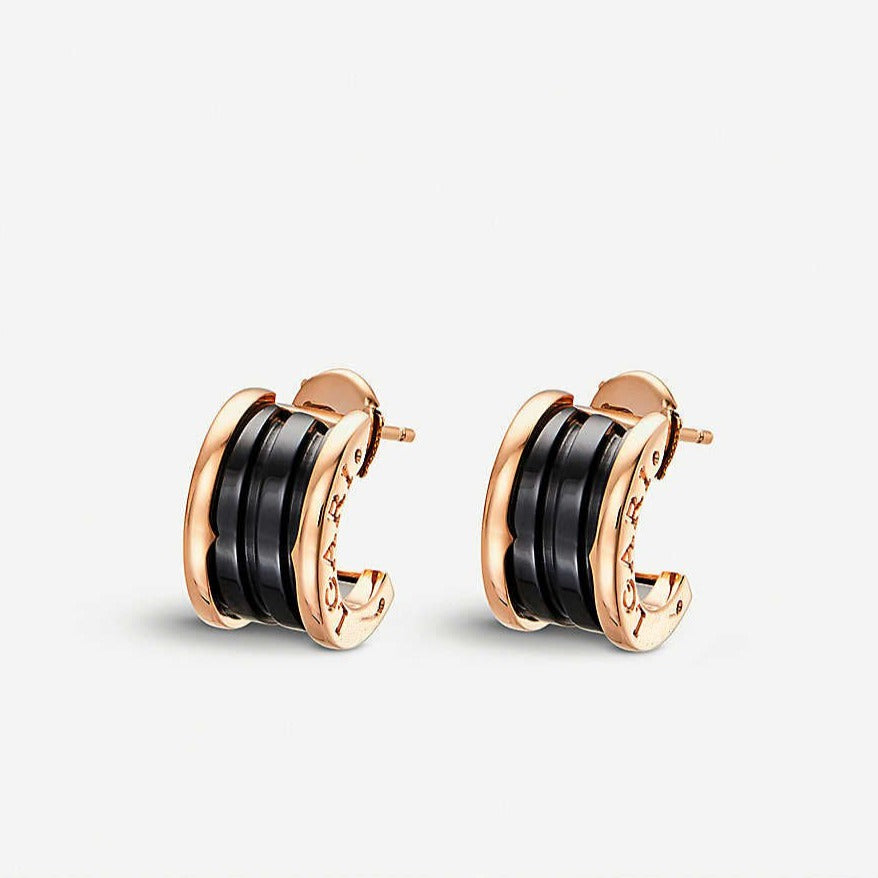 [Aurora]ZERO 1 PINK GOLD CERAMIC EARRINGS