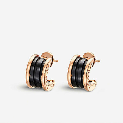 [Aurora]ZERO 1 PINK GOLD CERAMIC EARRINGS