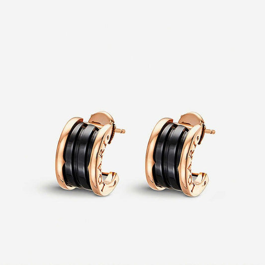 [AURORA]ZERO 1 PINK GOLD CERAMIC EARRINGS