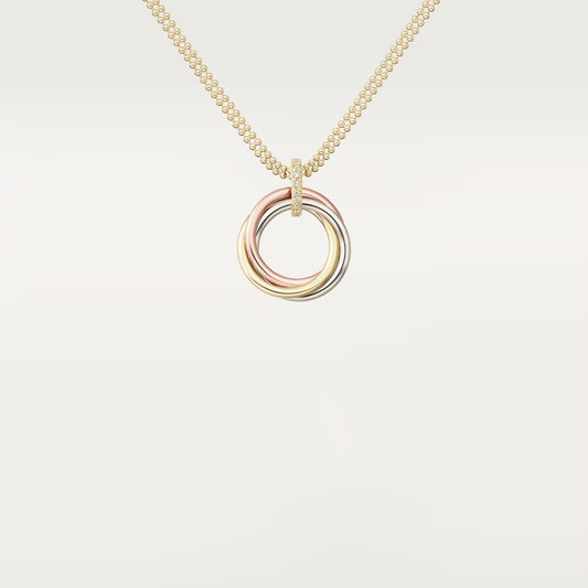 [AURORA]TRINITY MEDIUM  DIAMONDS NECKLACE