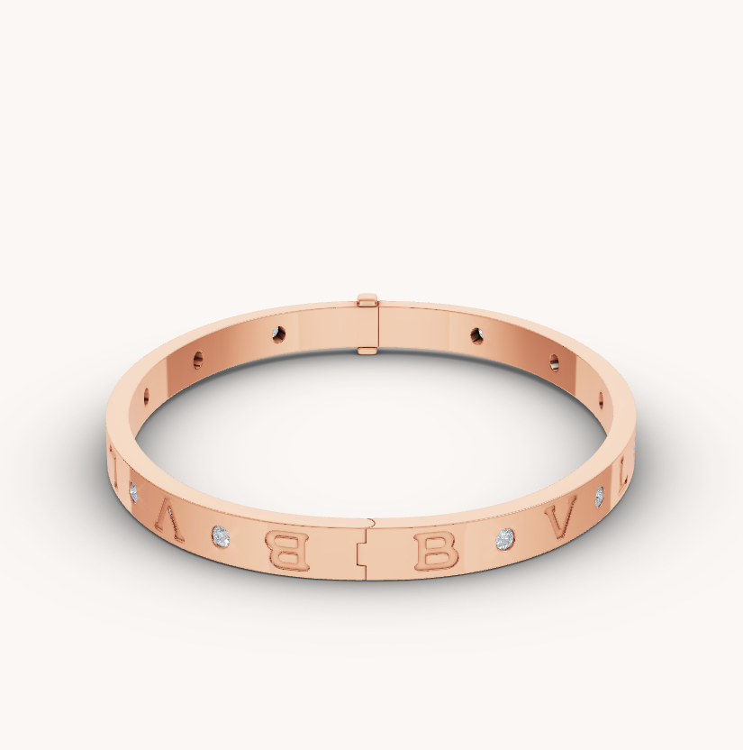 [Aurora]ZERO 1 PINK GOLD 12 DIAMONDS BRACELET