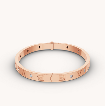 [Aurora]ZERO 1 PINK GOLD 12 DIAMONDS BRACELET