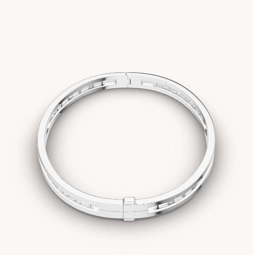 [AURORA]ZERO1 スパイラルロゴ シルバーブレスレット