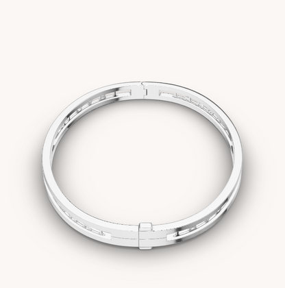 [AURORA]ZERO1 スパイラルロゴ シルバーブレスレット
