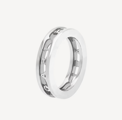 [Aurora]ZERO 1 ONE-BAND WITH OPENWORK LOGO SPIRAL RING