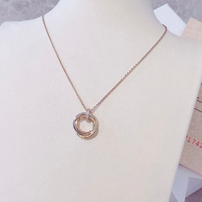 [AURORA]TRINITY HALSKETTE GOLD DIAMANTEN