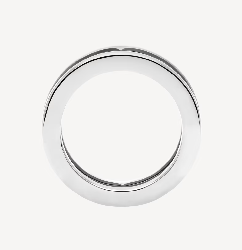 [Aurora]ZERO 1 ONE-BAND WITH OPENWORK LOGO SPIRAL RING