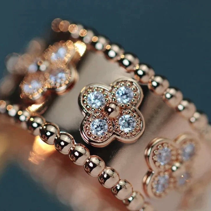 [Aurora]CLOVER KALEIDOSCOPE RING 10MM