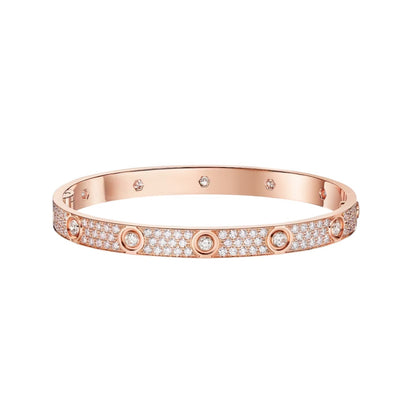 [AURORA]LOVE BRACELET 6.1MM DIAMOND-PAVED 10 BIG DIAMONDS