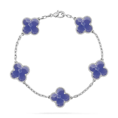 [AURORA]CLOVER 5 MOTIF BLUE VEINS BRACELET COLLECTION