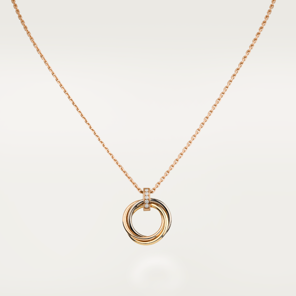 [AURORA]TRINITY HALSKETTE GOLD DIAMANTEN