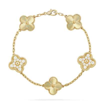 [AURORA] CLOVER 5 MOTIF LASER BRACELET COLLECTION