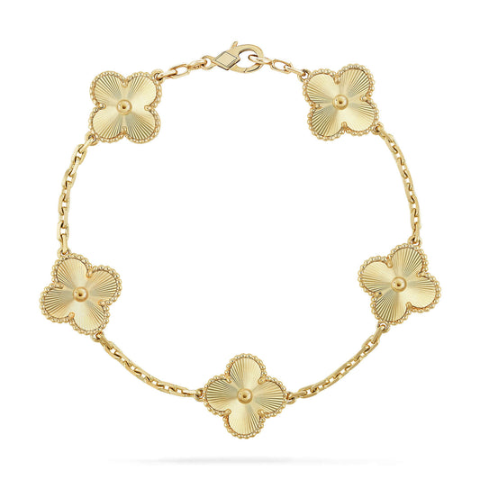 [Aurora]CLOVER 5 FLOWERS LASER BRACELET