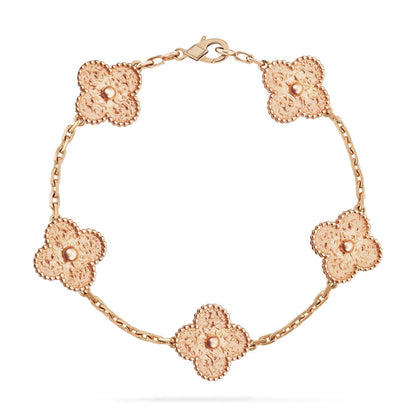 [AURORA]CLOVER 5 MOTIFS BRONZING BRACELET