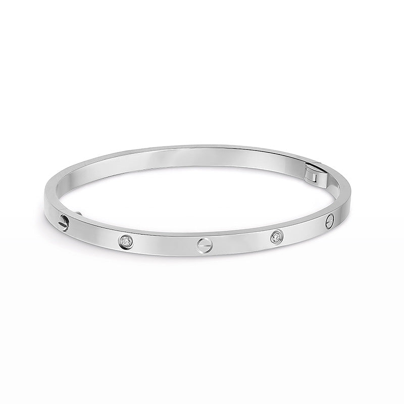 [AURORA]LIEBESARMBAND 3,65 MM 6 DIAMANTEN