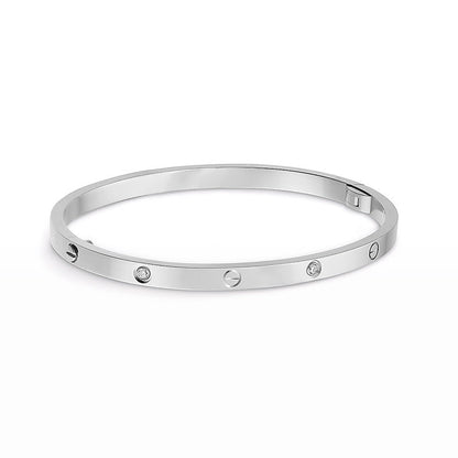 [AURORA]LIEBESARMBAND 3,65 MM 6 DIAMANTEN