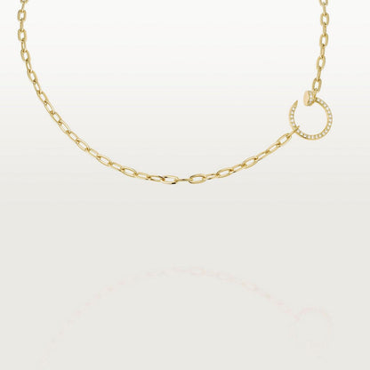 [AURORA]JUSTE NECKLACE FULL DIAMONDS