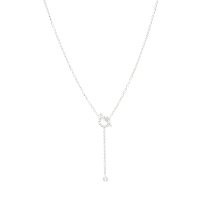 [Aurora]FINESSE SILVER DIAMOND NECKLACE