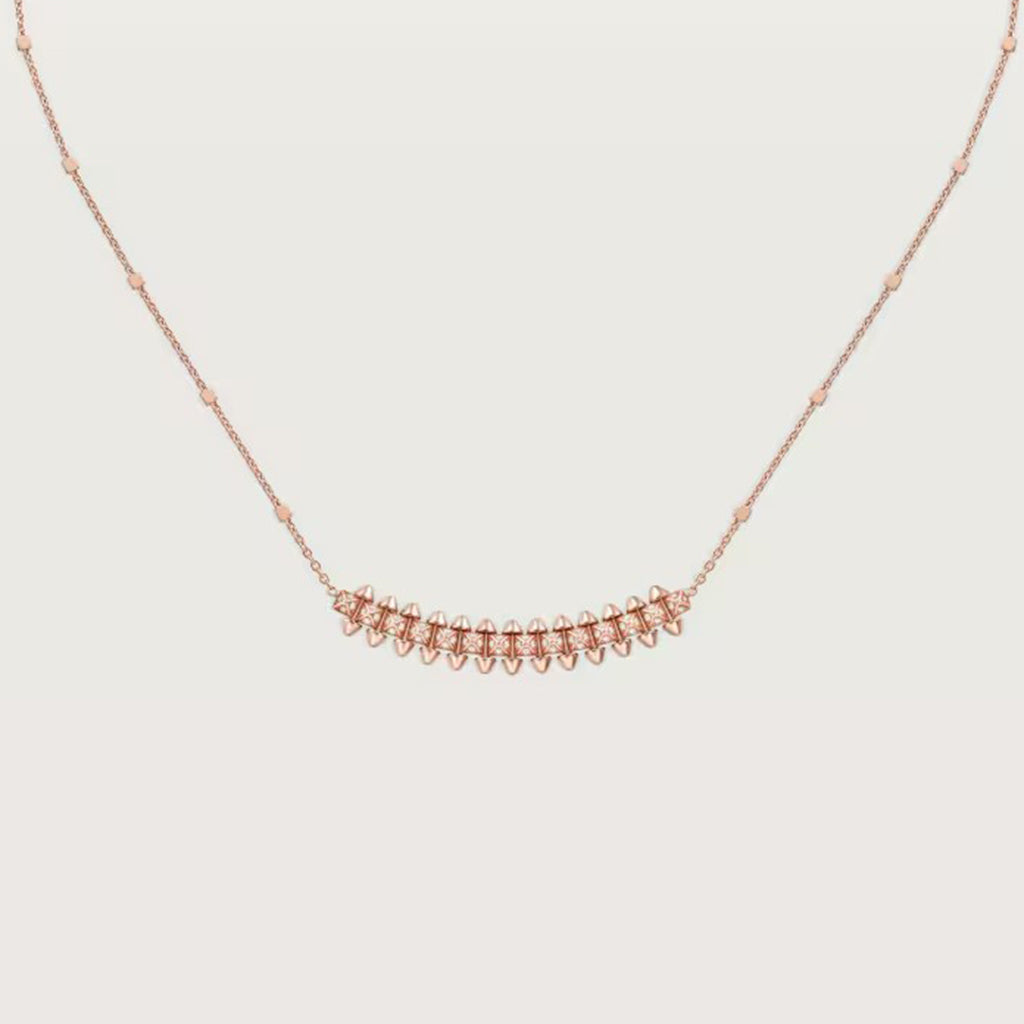 [AURORA]CLASH  SMALL FULL DIAMOND NECKLACE