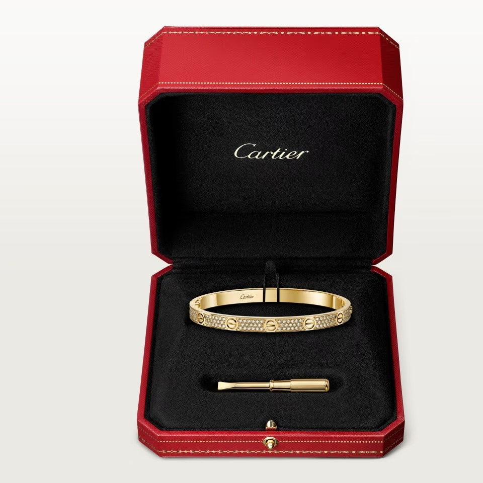 [AURORA]LOVE BRACELET 4.8MM DIAMOND-PAVED