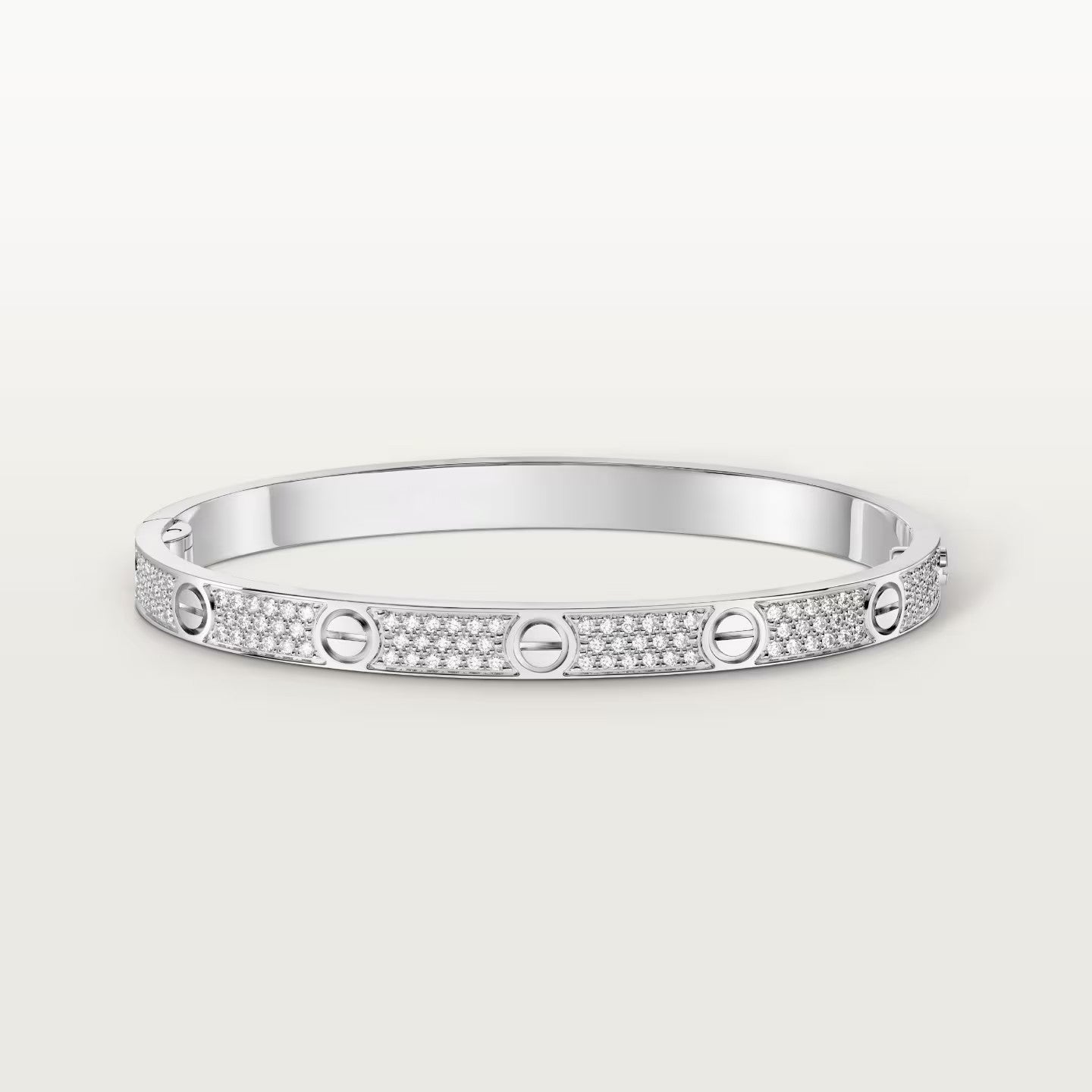 [AURORA]LOVE BRACELET 4.8MM DIAMOND-PAVED
