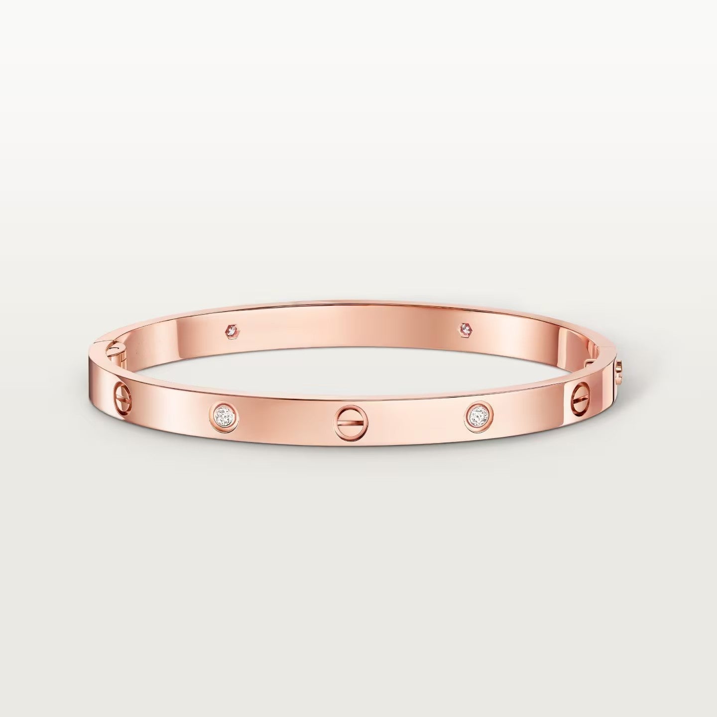 [AURORA]LOVE BRACELET 4.8MM 4 DIAMONDS