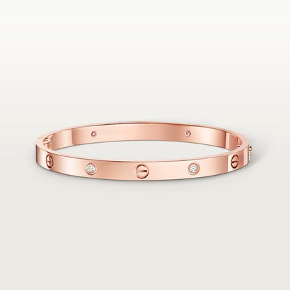 [AURORA]LOVE BRACELET 4.8MM 4 DIAMONDS