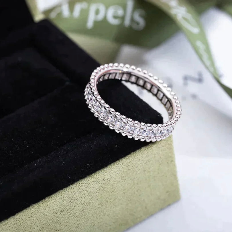 [Aurora]PERLEE DIAMOND SILVER RING